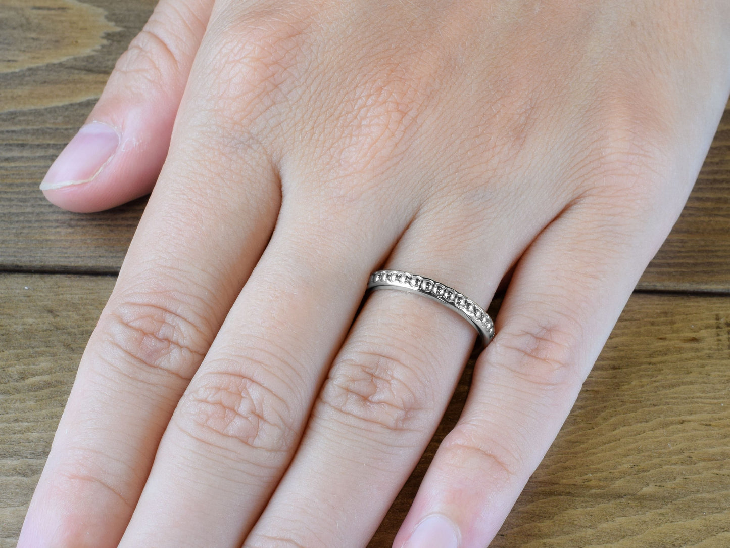 Beaded Wedding Band