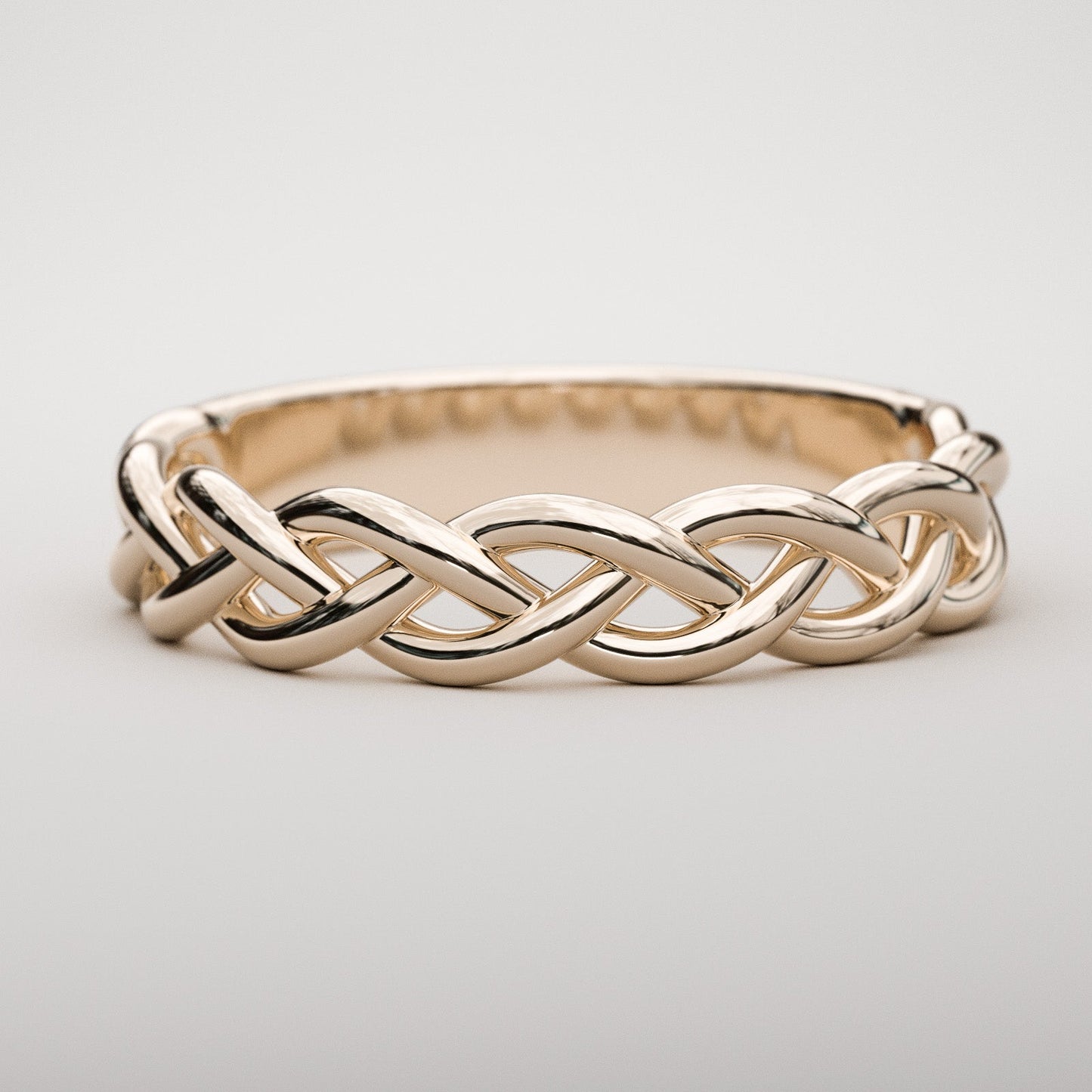 Celtic inspired rose gold band