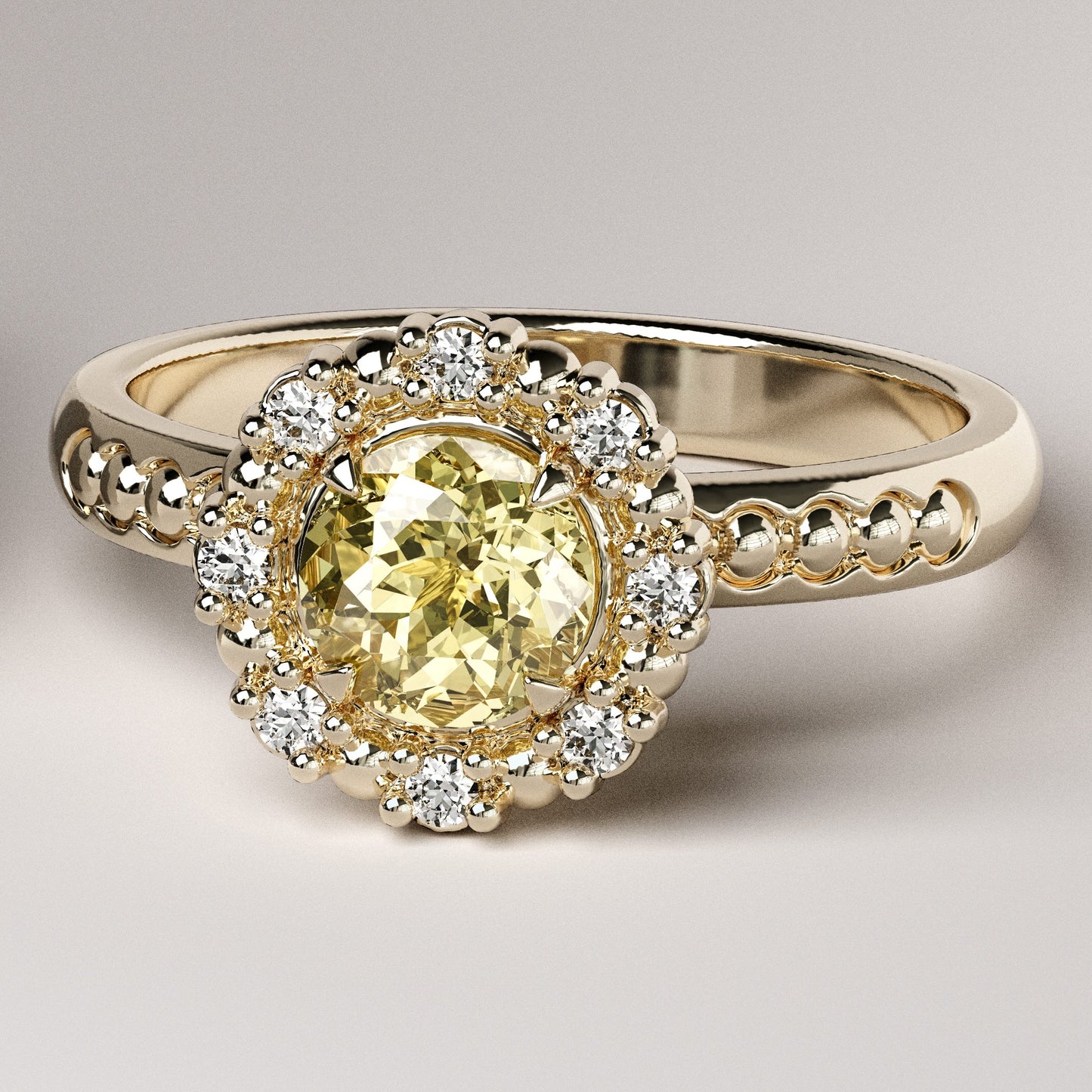 LA PERLÉE Light Yellow Sapphire