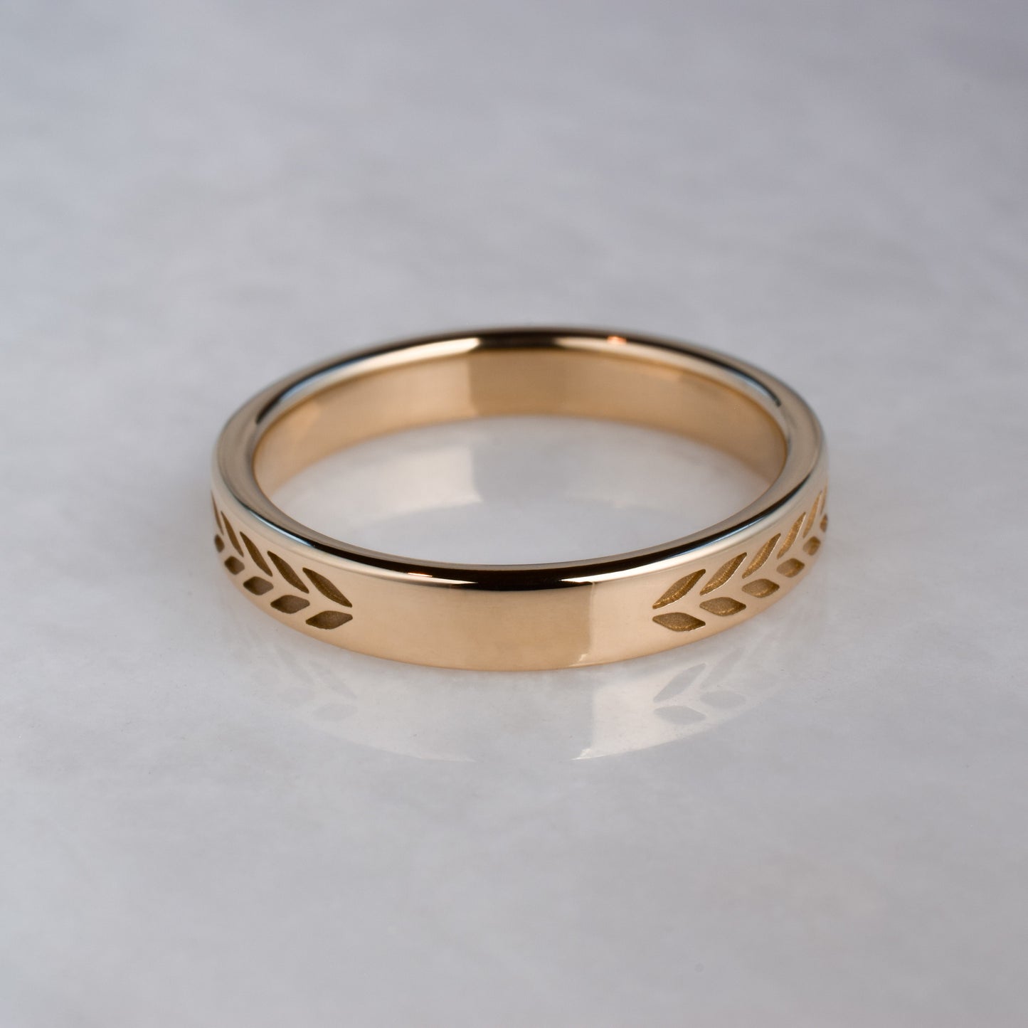 Graduation Ring - Engraved Style, Rose Gold
