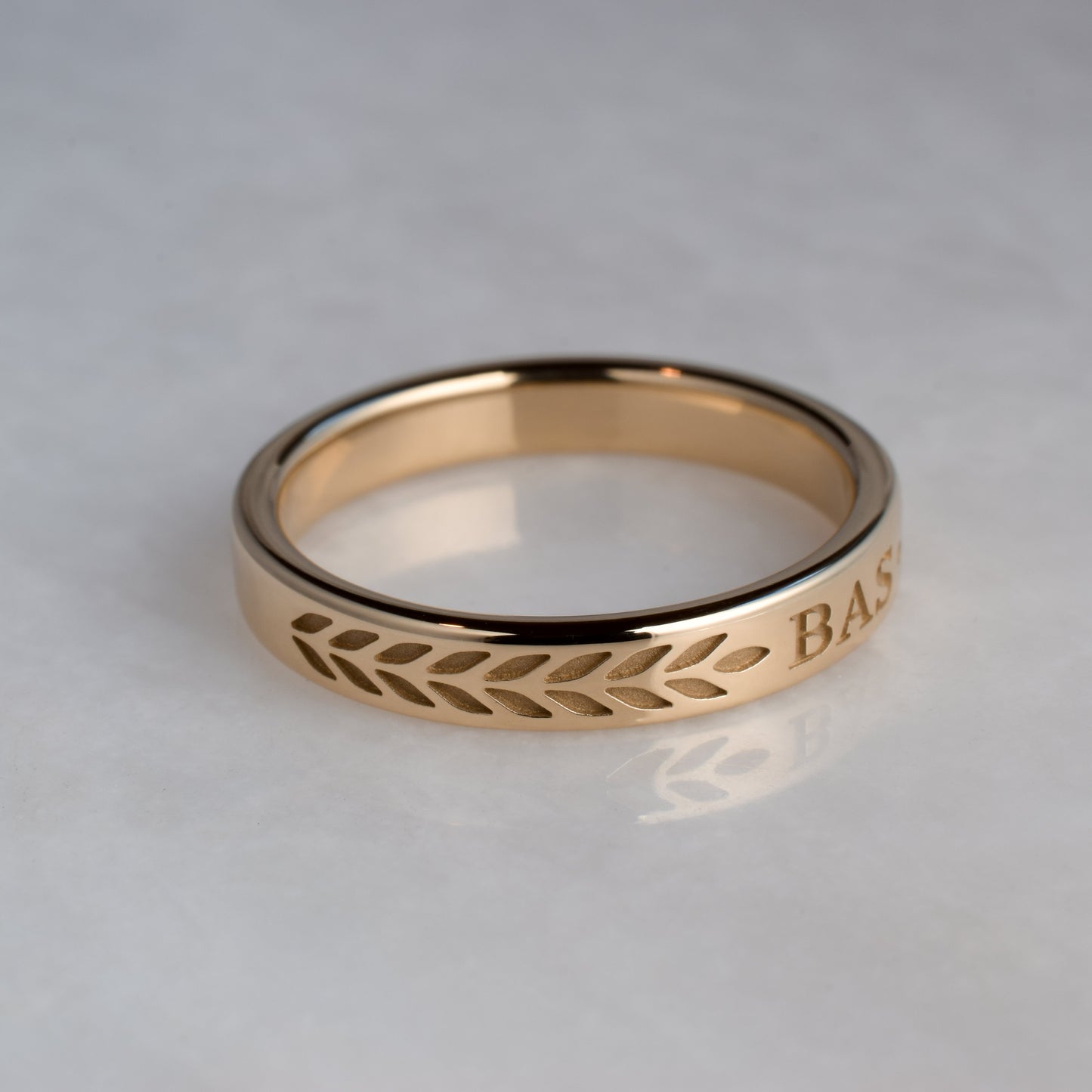 Graduation Ring - Engraved Style, Rose Gold