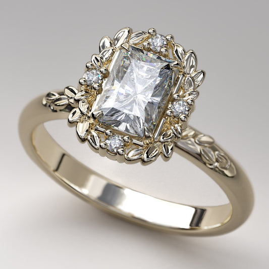 LA FEUILLUE II  Moissanite