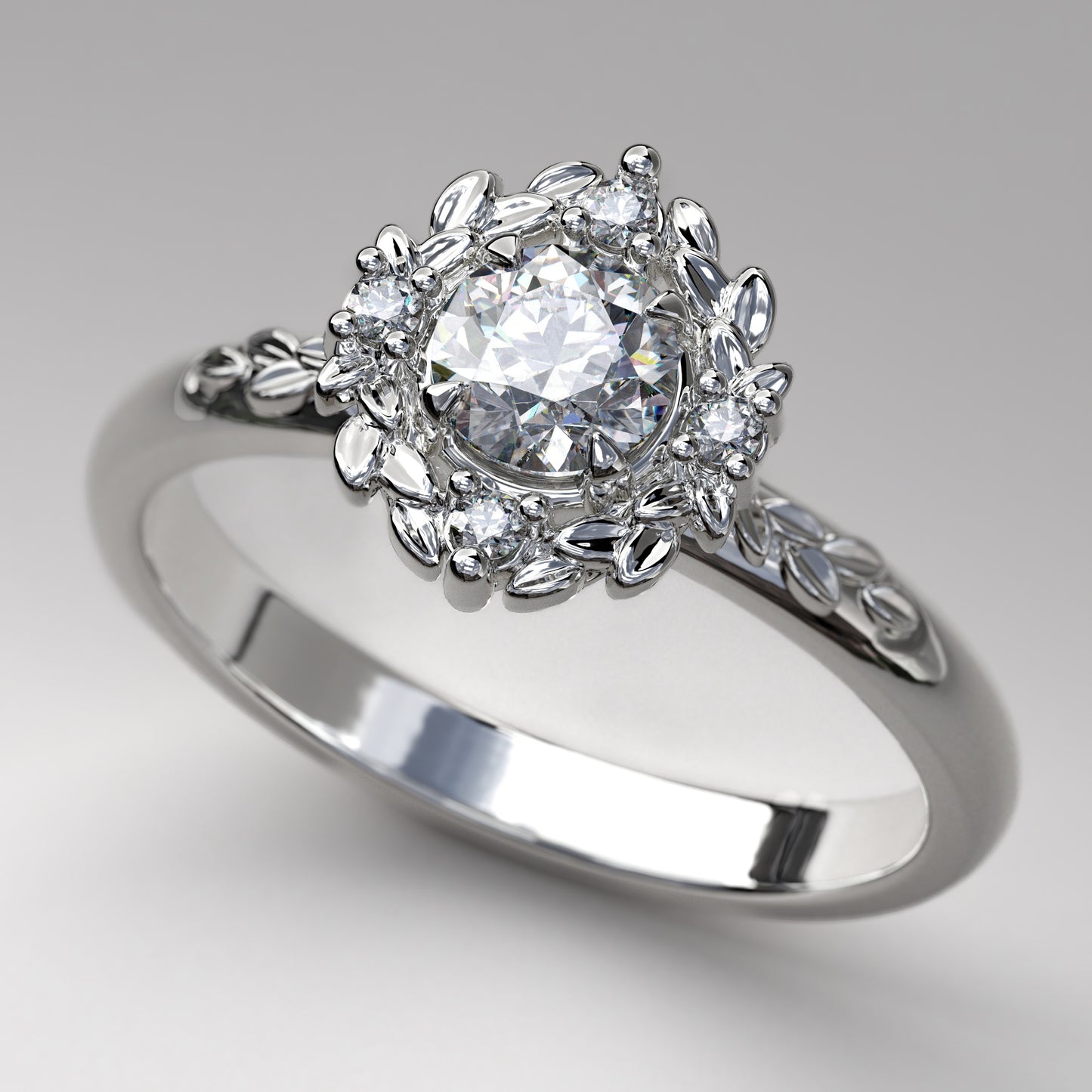 LA FEUILLUE Moissanite