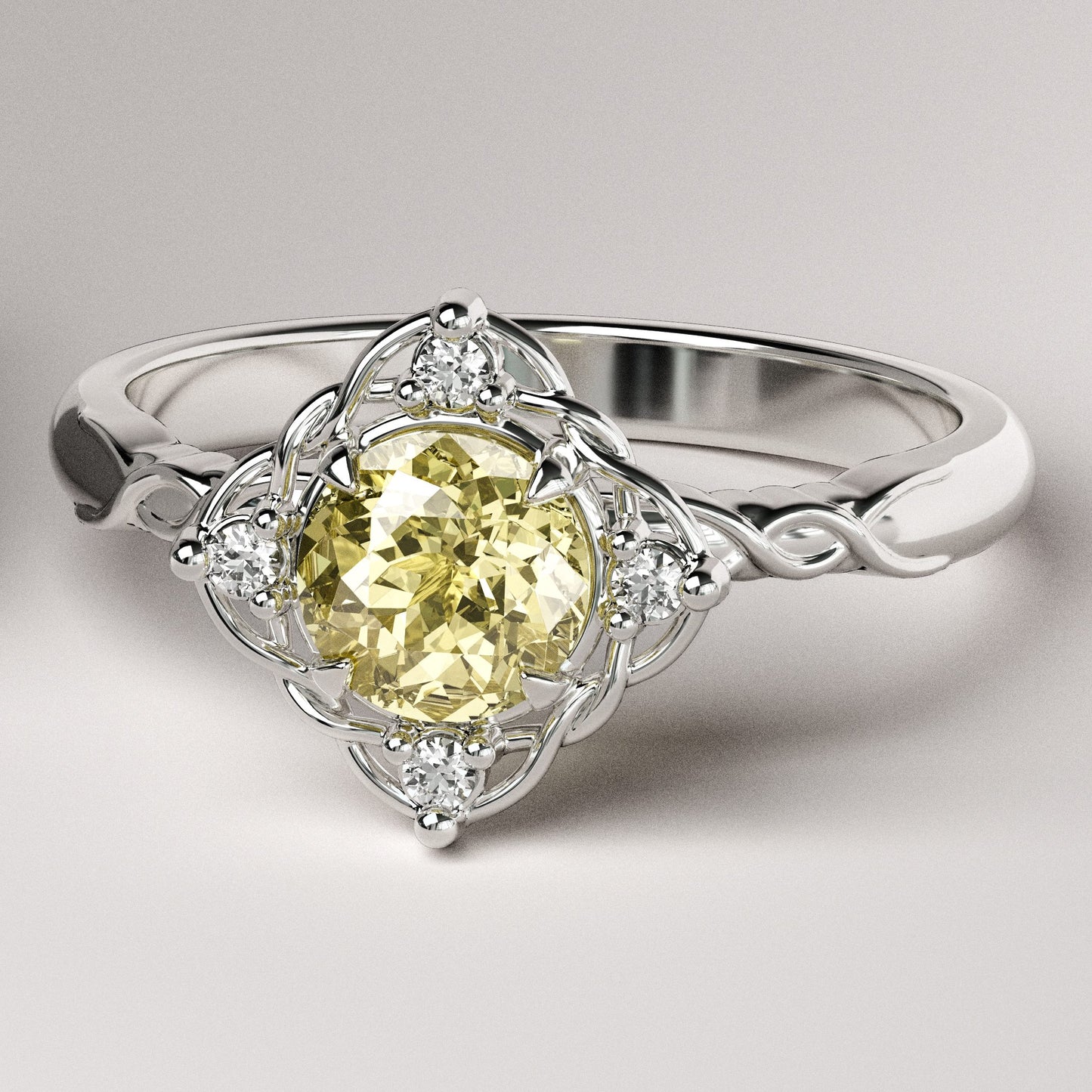 ENTRELACÉE Chatham Light Yellow Sapphire
