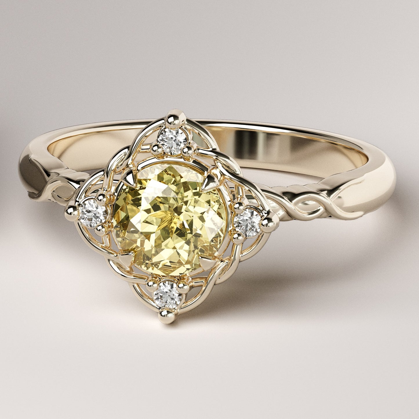 ENTRELACÉE Chatham Light Yellow Sapphire