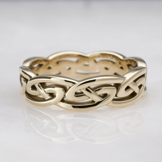 Gold Celtic Eternal knot ring