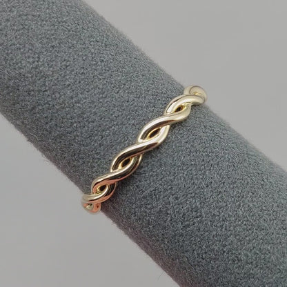 Woven Gold Strands Band